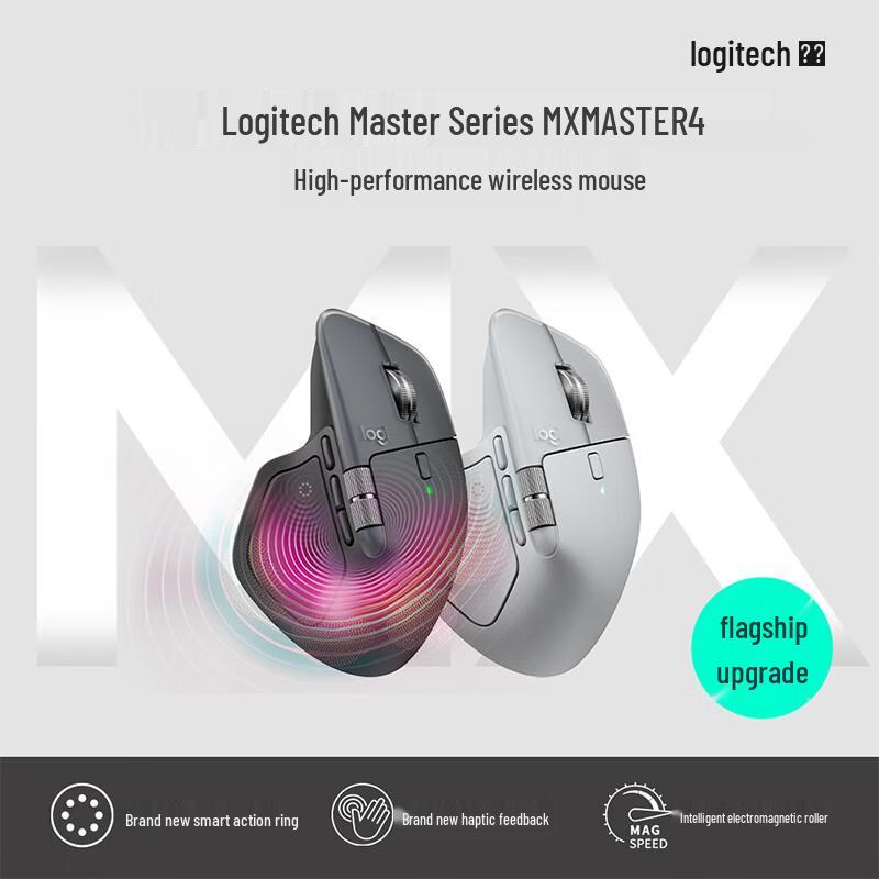 Logitech Беспроводная мышь MX Master 4 для высокой производительности