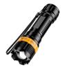 50W Portable Mini LED Flashlight Zoomable Tactical Torch Long Range Spotlight 3Mode Camping Lantern Outdoor Emergency ABS Floodlight