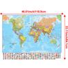 A0-84.1*118.9cm Decorative Hanging Picture World Map Wall Art Poster Painting Without Frame Gift Travel Tools