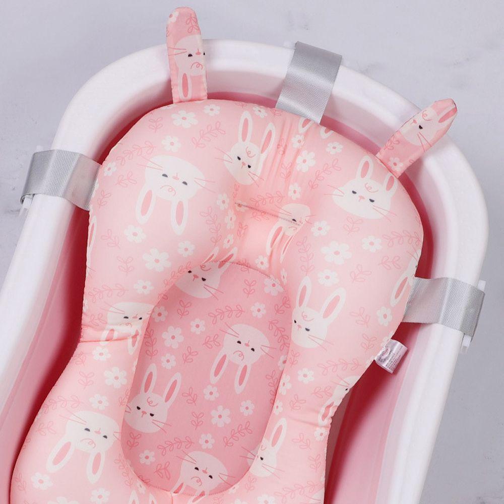 Rabbit Anti-Slip Bear Infant Bathtub Pad Newborn Bath Seat Shower Support Mat Baby Bath Cushion