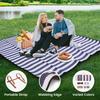 80”x 80” Picnic Blanket Extra Large, Waterproof and Foldable Beach Blanket, 3-Layer Outdoor Blanket for 6 to 8 Adults, for Camping Beach Grass