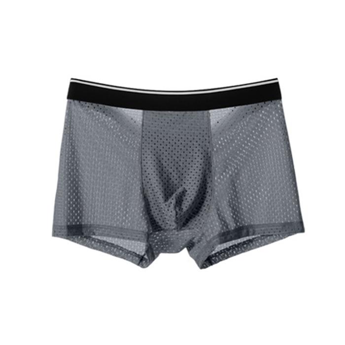 Летние трусики из бамбукового волокна Ice Silk Mesh Sheer, удобные дышащие шорты