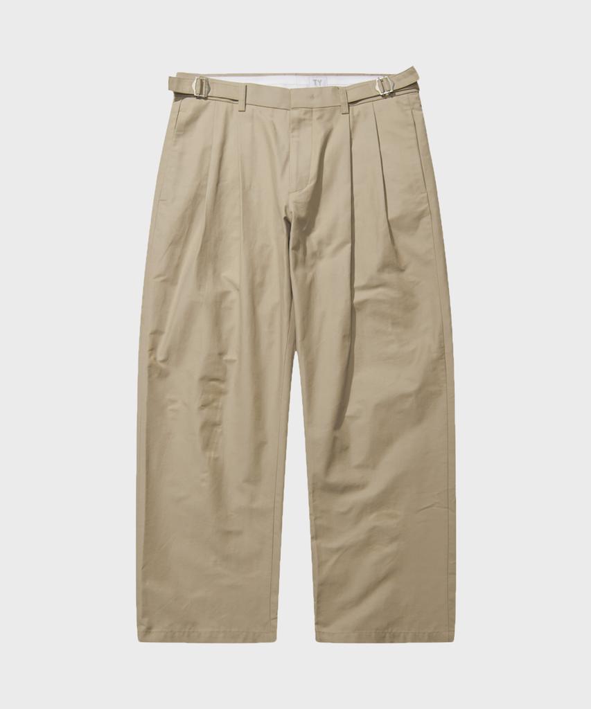 TY Adjust Double-Pleat Pants_Beige