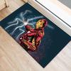 1pc Iron Man Pattern Area Rug Soft Flannel Floor Mat for Living Room, Bedroom, Sofa Coffee Table Floor Mat, Machine Washable