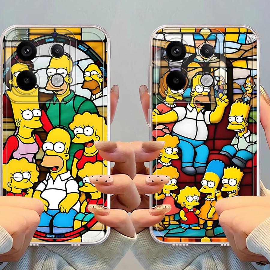 The Simpsons Cartoon Soft Phone Cover Case for Xiaomi Redmi Note 14 Pro Plus 11 14C 11S 13C 9 10 12S 12 10S Note 13 A4