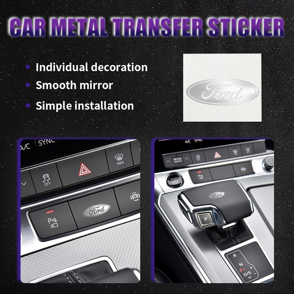 KLYA1 Nickel Metal Car Styling Interior Sticker Badge Decoration Auto Accessories For Ford Focus Mustang Ranger Fusion Mondeo Kuga ST