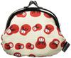 Wabunka Furoshiki Japanese Accessories Clasp Pouch (3.3 Inches, Koro-Daruma)