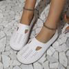 Лоферы Осенняя повседневная обувь Женская плоская подошва Квадратный носок Кроссовки с вырезом Босоножки Мокасины Женские трикотажные балетки