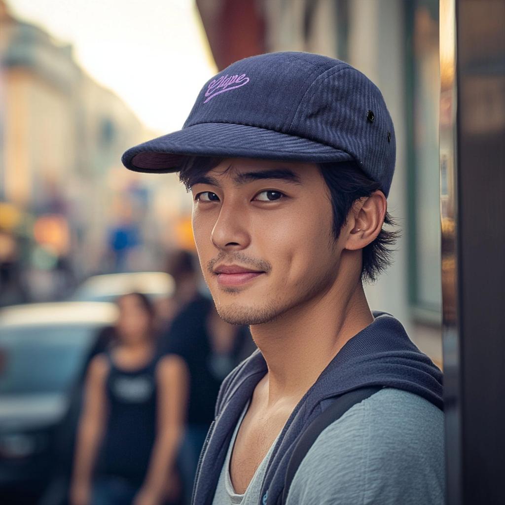 Кепка Клэпи с вышивкой, регулируемая, идеально подходит для улицы и занятий спортом, мужская 5-панельная с логотипом, посадка, велоспорт, гольф, активности, (J-BSAP2515) [Использовал]