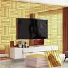 10PCS Reflective Mirror Wallpaper Stripe Pattern Grid Panel Wall Sticker Wall Panel Sticker  TV Wall
