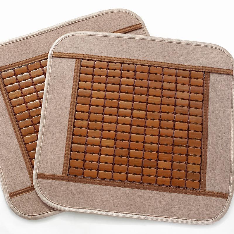 Summer Bamboo Mat Mat Seat Cushion Fart Cushion Summer Breathable Office Car Mahjong Chair Cushion Cushion Seat Cushion