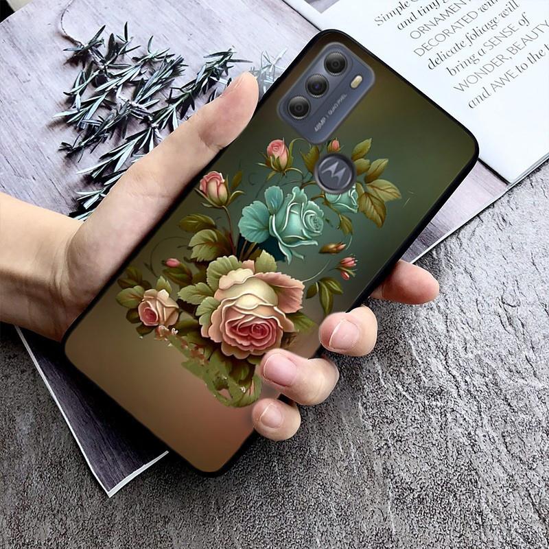 Wild Flower Phone Case For Moto G84 G22 G32 G42 G52 G62 G53 G72 G60 G60S G100 G10 G20 G30 G13 G50 G 5G G Pure