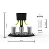 6 Plastic Shot Dispenser with Holder Shot Buddy Dispenser Liquor Pourer Shot Glasses Bar Glasses Dispenser for Filling Drink
