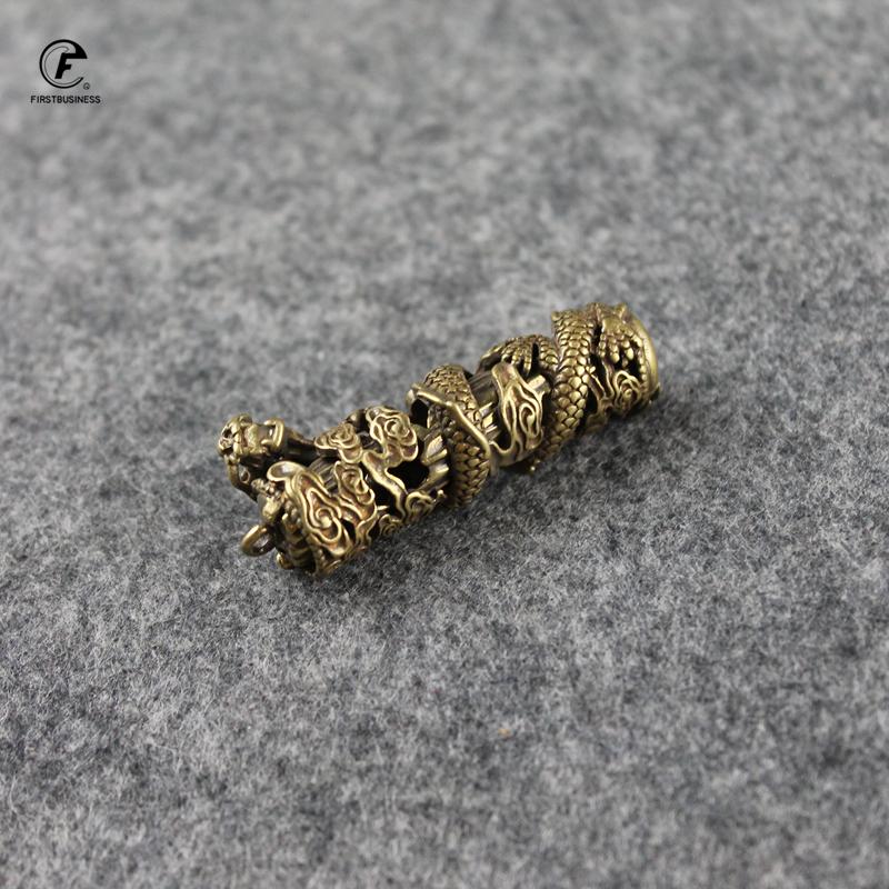 Модные медные фигурки-драконы на стол, брелок для ключей автомобиля, подвеска, ретро-латунный китайский элемент Фэн-шуй, аксессуар для декора дома