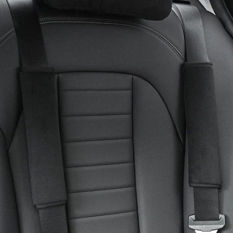 2/4/6PCs Car Seat Belt Safety Belt Shoulder Cover Soft Breathable Plush Protection Seat Belt Padding Pad Interior Accessories