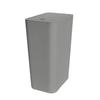 Bathroom Trash Can with Press Top Lid High Durability Large Capacity Solid Color Slim Wastebasket Garbage Can