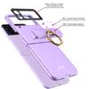Anti -Slip Hard Pc Mobile Phone Case For Samsung Galaxy Z Flip 3 5g Flip3 Finger Ring Holder Precise Cutout Cover