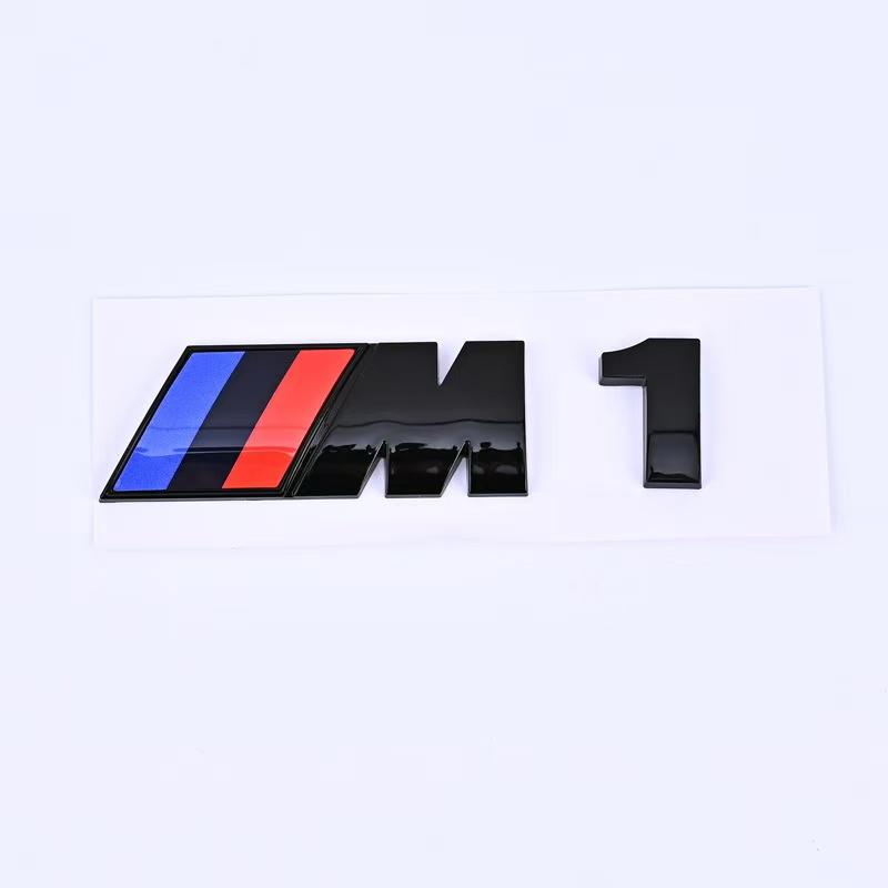 Suitable for BMW Group M standard M1 M2 M3 M4 M5 M6 M7 trunk tail standard ABS logo sticker modified silver/black.