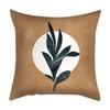 Tropical Green Monstera Leaf Cushion Cover Peach Skin Soft Abstract Plant Throw Pillow Case for Living Room Sofa Home Decor New