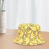 Fisherman Hat Flat Dome Wide Brim Yellow Duck Print Basin Hat Lightweight