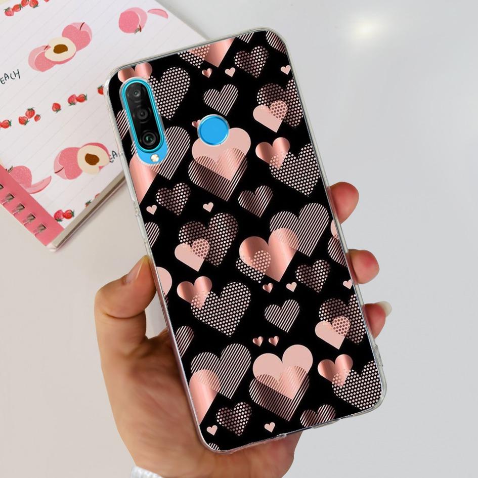 For Huawei P30 Lite Case MAR-LX1M MAR-L21A MAR-LX1A Cute Astronaut Cover Clear Silicone Bumper For Huawei P30 Pro Lite P 30 Capa