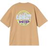 Carhartt WIP SS26 Летняя футболка с принтом багажной бирки Повседневный свободный крой Логотип на спине Принт с буквами Круглый вырез Короткий рукав Унисекс футболка I036892-07E-XX