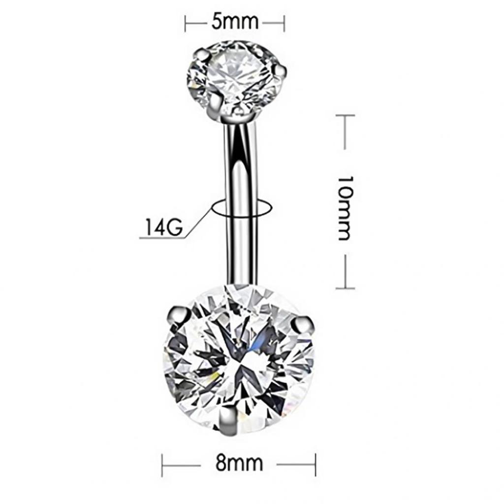 7 шт./компл. Женское круглое цветочное подвесное кольцо-штанга для пупка