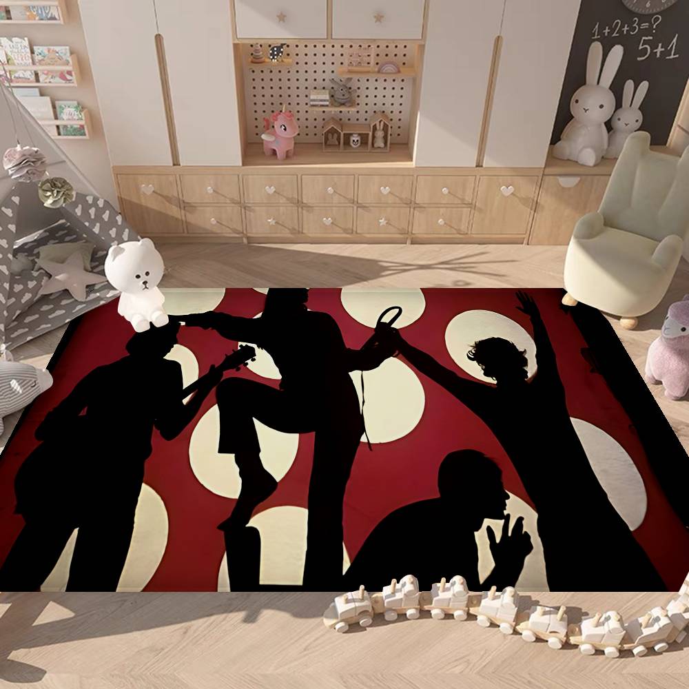 Rock Band The V-Velvet U-Underground Room Mats Anti-slip Absorb Water Long Strip Cushion Bedroon Mat Household Carpets