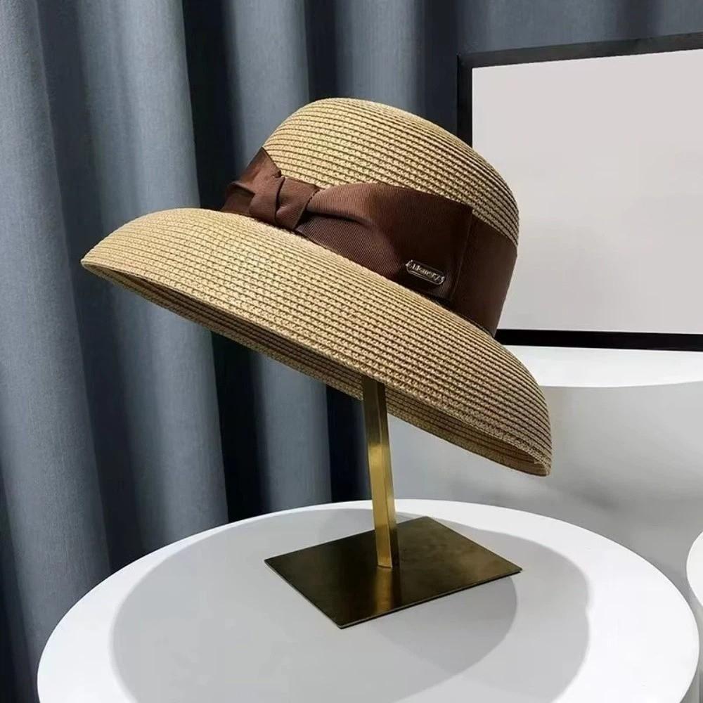 Summer Beach Sun Hat Wide Brim Face Covering Sun Hat Elegant Women Straw Hat For Beach Vacation