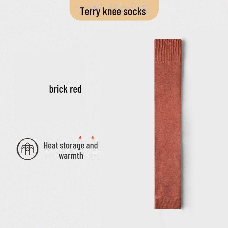 Женские бархатные толстые наколенники, длинные леггинсы - теплые махровые леггинсы с высокой трубкой