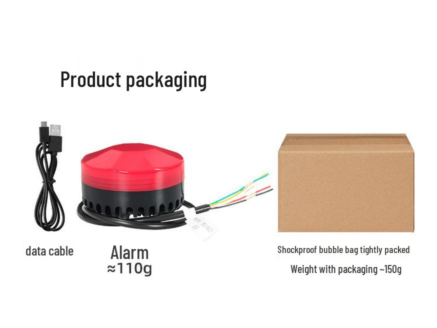 Предупреждающая сигнализация для вилочного погрузчика 12 В/24 В со звуком, светом и голосовым оповещателем RS-485