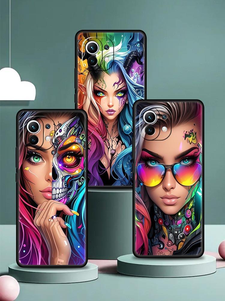 Hot Girls Phone Case Cover for Xiaomi Mi 17 15 14 13 12 11 Ultra 15T 14T 13T 12T 11T Pro Lite 5G Soft TPU Shell Fundas Capas Bag