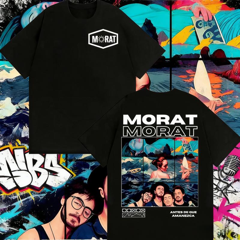 2025 Summer Band Morat Music Album Merch Mens Clothing Fashion Hip Hop Rock Style Tshirts Summer Tops EU Size Cotton Tshirt
