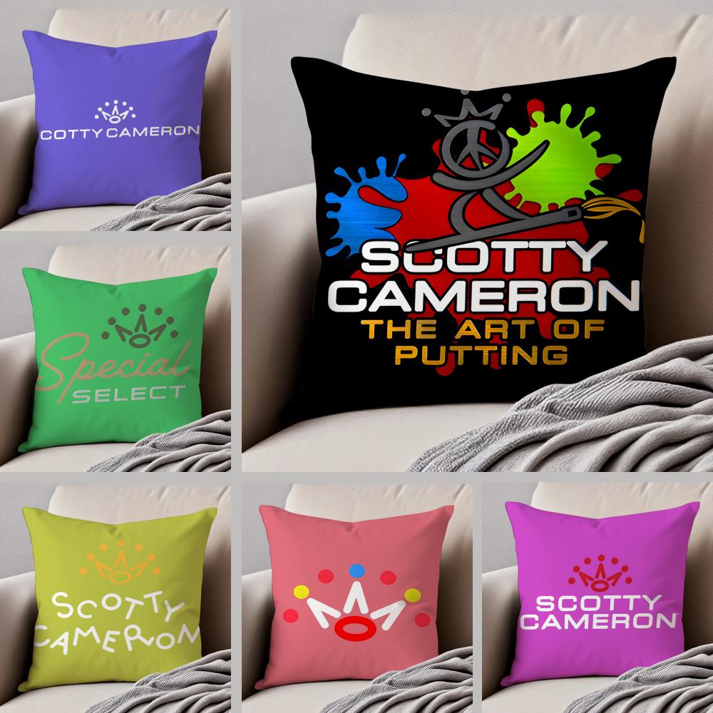 Luxury American Golf Brand SScotty Cameron Cushion Cover Throw Pillow Cover Hidden Button Durable Polyester Chair Cushion