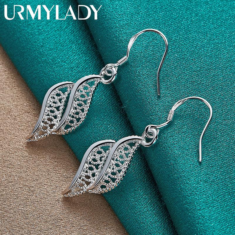 Серьги из стерлингового серебра 925 пробы для женщин, модные очаровательные ювелирные изделия