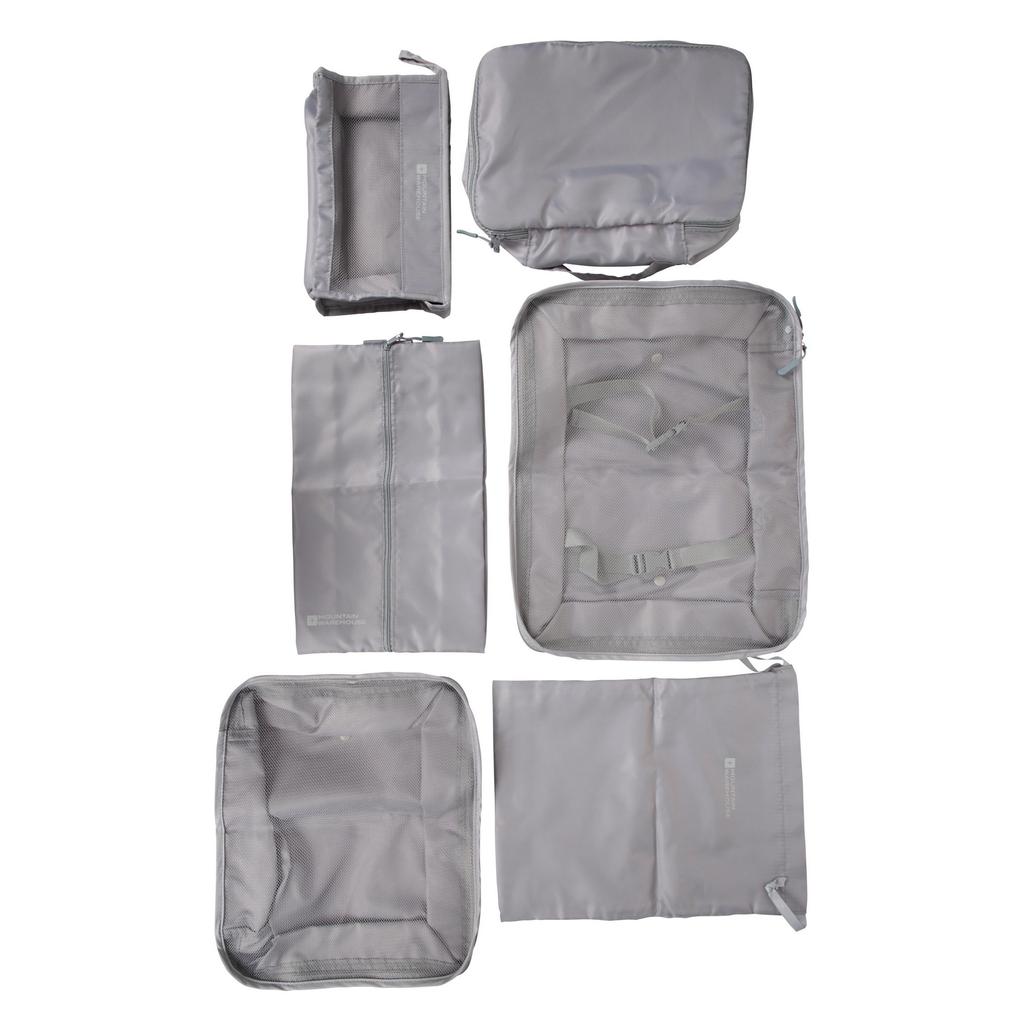 Mountain Warehouse Lightweight Packing Cube Set (Pack of 6)