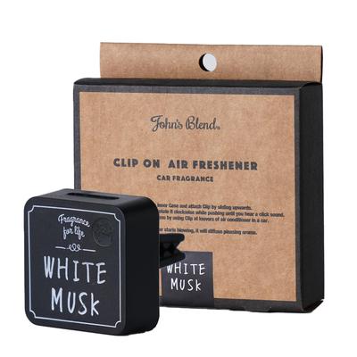 John's Blend OA-JON-33-1 Клипса для автомобиля, Белый мускус