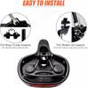 Hollow Breathable Bicycle Saddle with Taillight Mountain Cushion Bicycle Big Butt Widened Soft Saddle Comfortable Seat