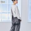Сумка через плечо Rootote Snoopy с вышивкой, 2-в-1 IP Roo Shopper, Металлическая, Peanuts-0Q 8447 (02 Серебро)