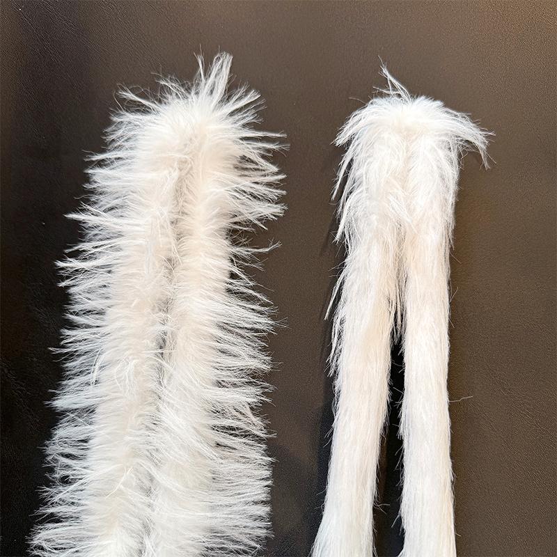 1 шт., ручная работа, плюшевые длинные волосы соболя, витая палочка, шерсть, щенок, кукла, материалы, игрушки, новинка