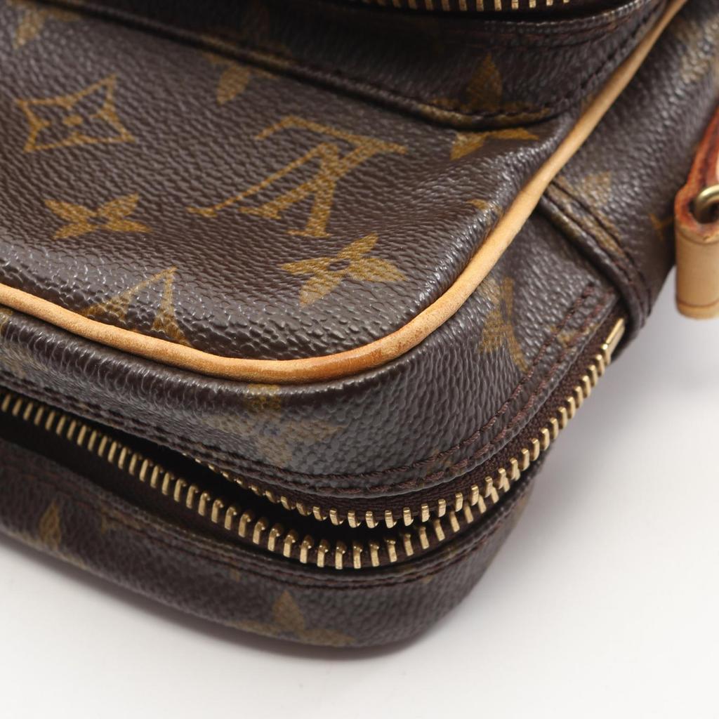 Used LOUIS VUITTON Amazon Monogram Shoulder Bag M45236 PVC coated canvas leather Brown Used Women