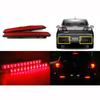 2x 24 LED Rear Bumper Reflectors Tail Brake Stop Running Turning Light For Mazda 3 04-09 Parking Warning Night Driving Fog Lamp