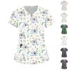 Women's Zip Collar Fashion Casual Small Animal Prints Tops Dry-nurse Top
