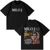 2026 Рэпер Milo J La Vida Era Mas Corta Футболки Мужские Женские Мода Хип-Хоп Оверсайз Футболка Хлопок Короткий Рукав Футболка Уличная Одежда