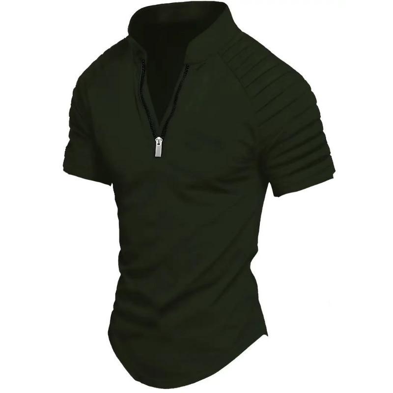 Men S Summer Casual Plain Short Sleeve Polo Shirt