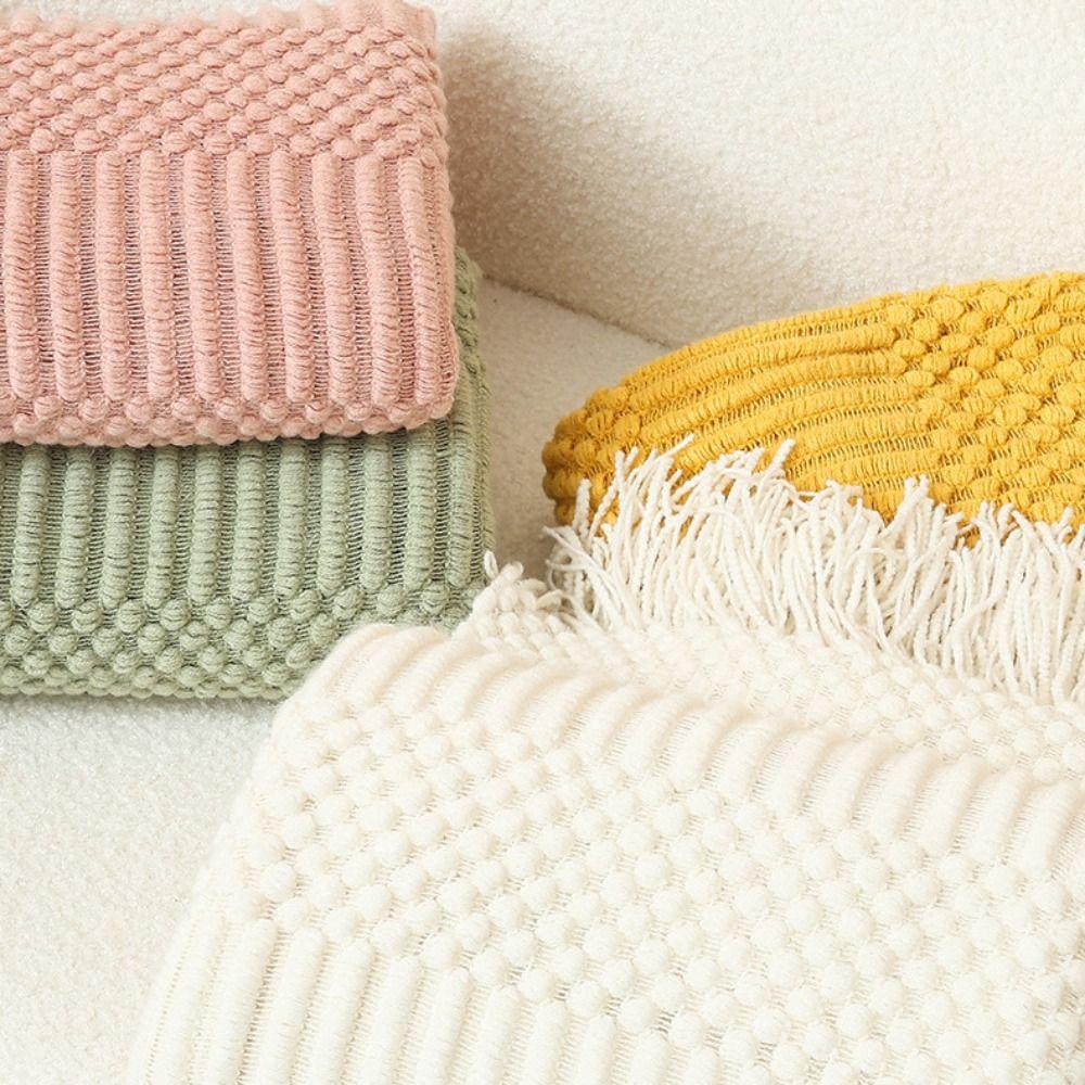 Soft Nordic Knitted Blanket Skin-friendly Nap Blanket Multi-functional Sofa Plaid Blanket Office