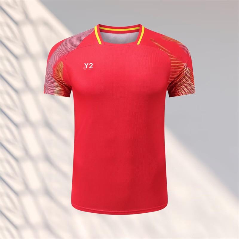 Unisex Quick-Dry Badminton Shirt Men Women Kids Sport T-Shirt Training Team Uniform