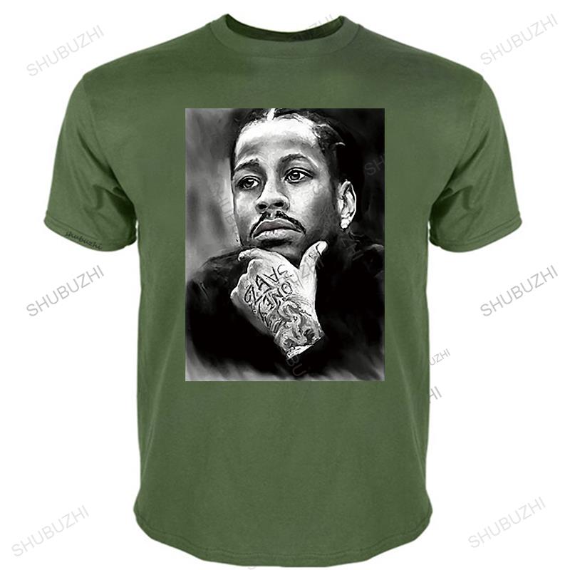 Unisex T shirt Fashion Sport Eco-friendly Printed Allen Iverson Durable High Quality Tee shirts funny t-shirt novelty tshirt woUnisex