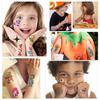10sheets Cartoon Halloween Pumpkin Tattoo Stickers For Face Body Temporary Decorative Tattoo Stickers Kids Festival Party Gifts