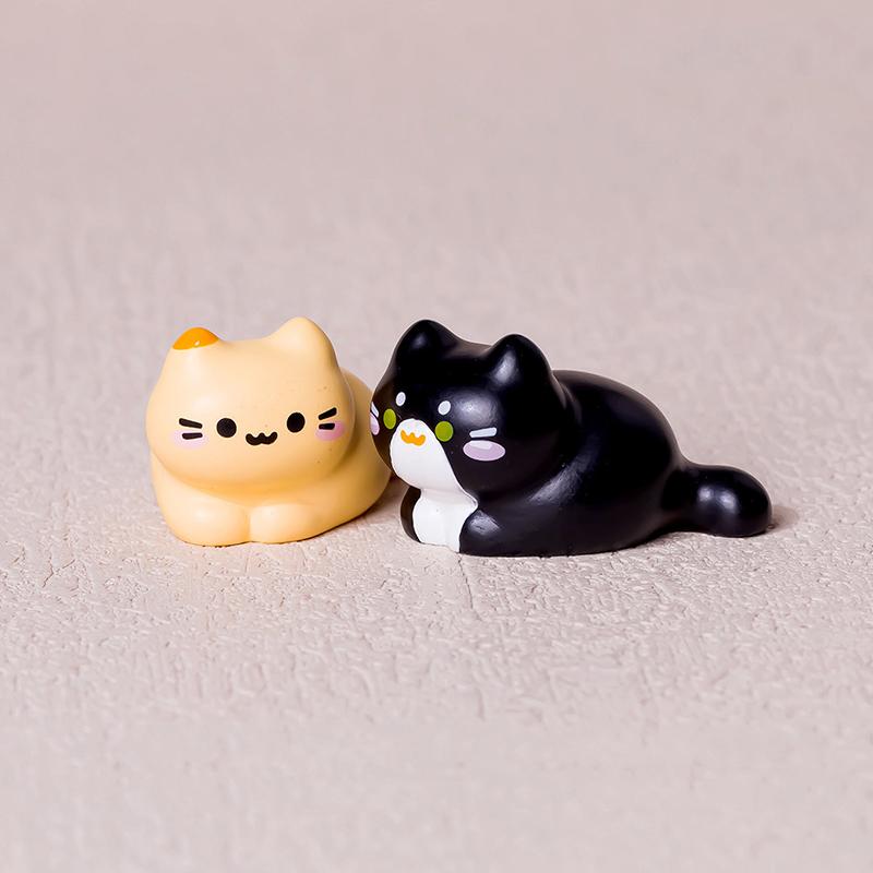 8Pc Cute Cat Animal Decoration Resin Craft Miniature Figure Tiny For Bonsai Fairy Garden Home Decor